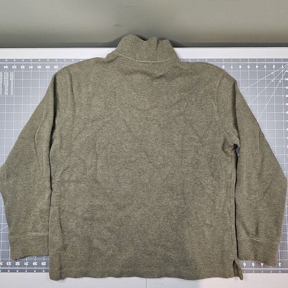 Polo Ralph Lauren Sweater Large Estate Rib 1/4 Zip Preppy Academia Golf - Picture 6 of 9